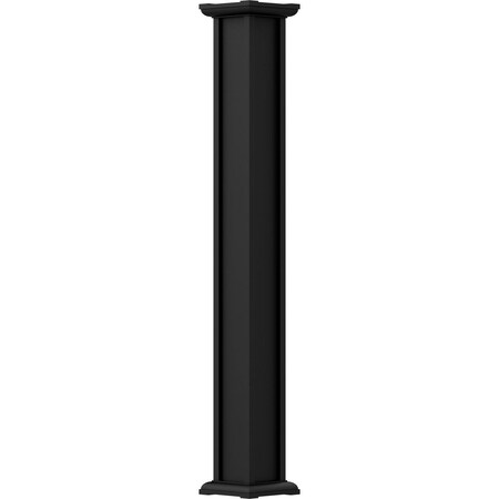 Ekena Millwork 8" x 12' Endura-Aluminum Acadian Style Column, Square Shaft (Load-Bearing 50,000 lbs) Non-Tapered EA0812ENPSDACAC
